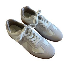 Evellyhootd German Army Trainer GAT Sneakers White Grey Leather Gum Sole Mens 45